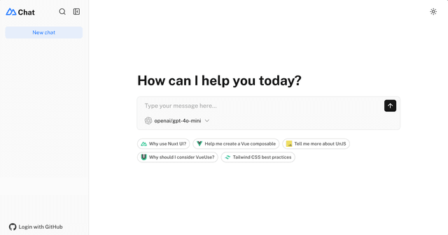 Nuxt AI Chatbot