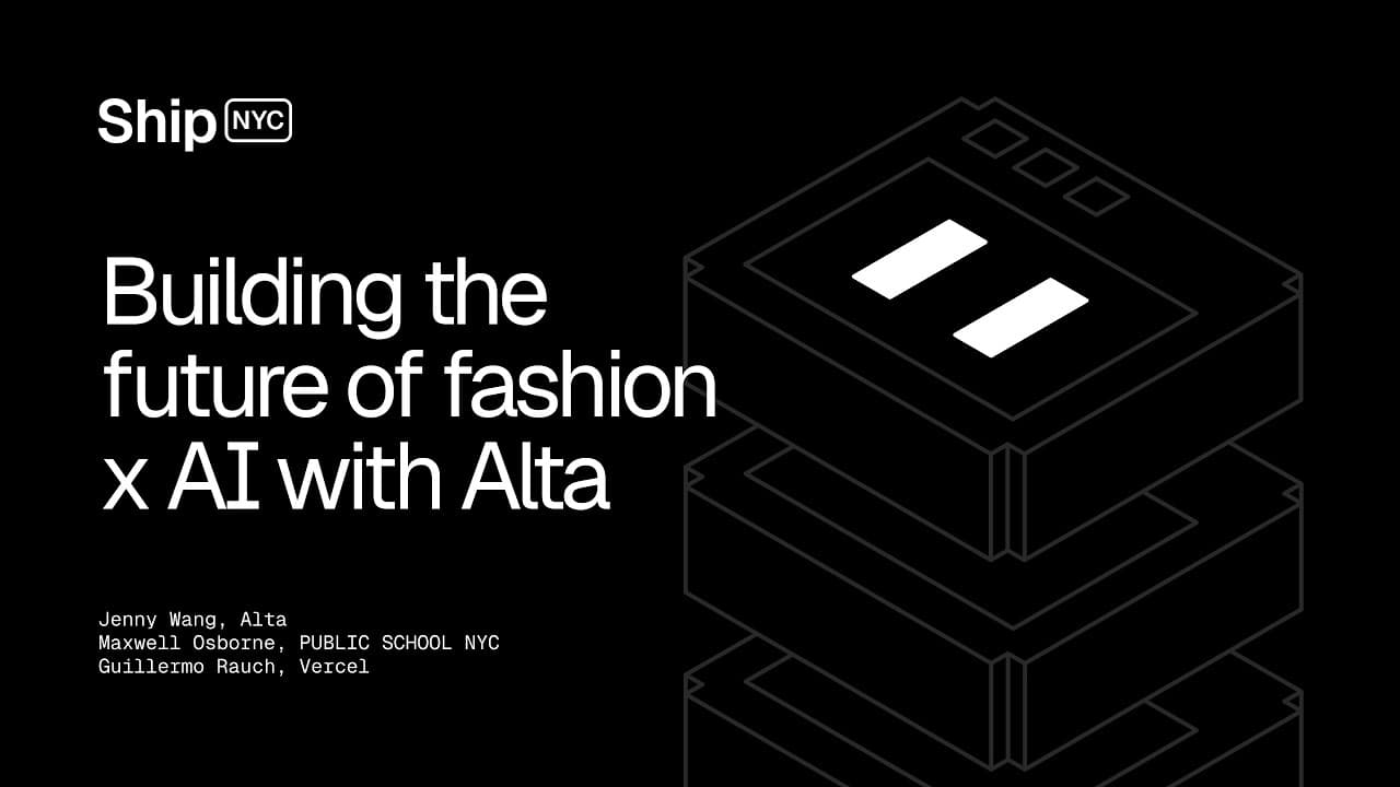 Building the future of fashion x AI with Alta