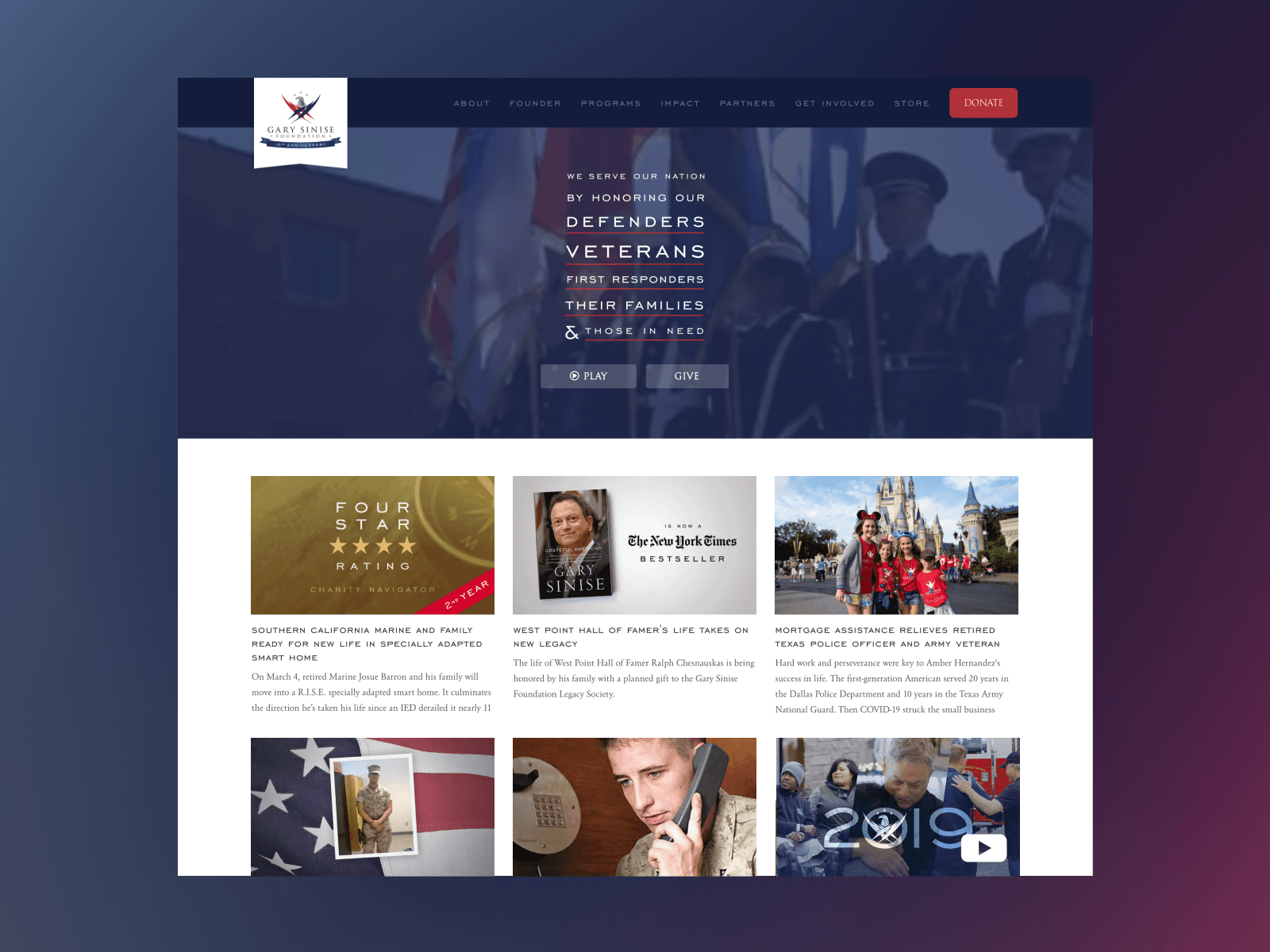 Gary Sinise Foundation - cover