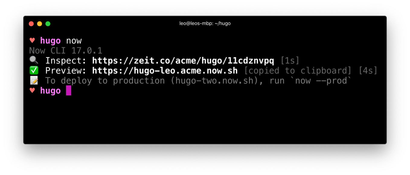 Deploying to an existing Vercel project using Vercel CLI.