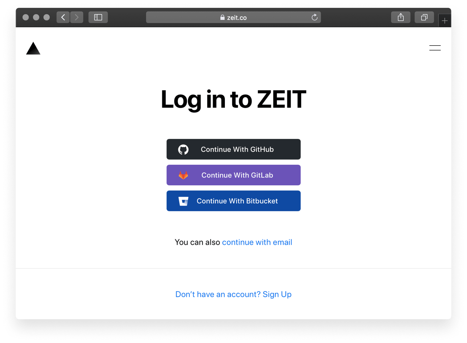 Once you connect Bitbucket, you also activate the ability to Log In to Vercel with Bitbucket.