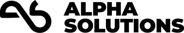 ALPHA SOLUTIONS logo black