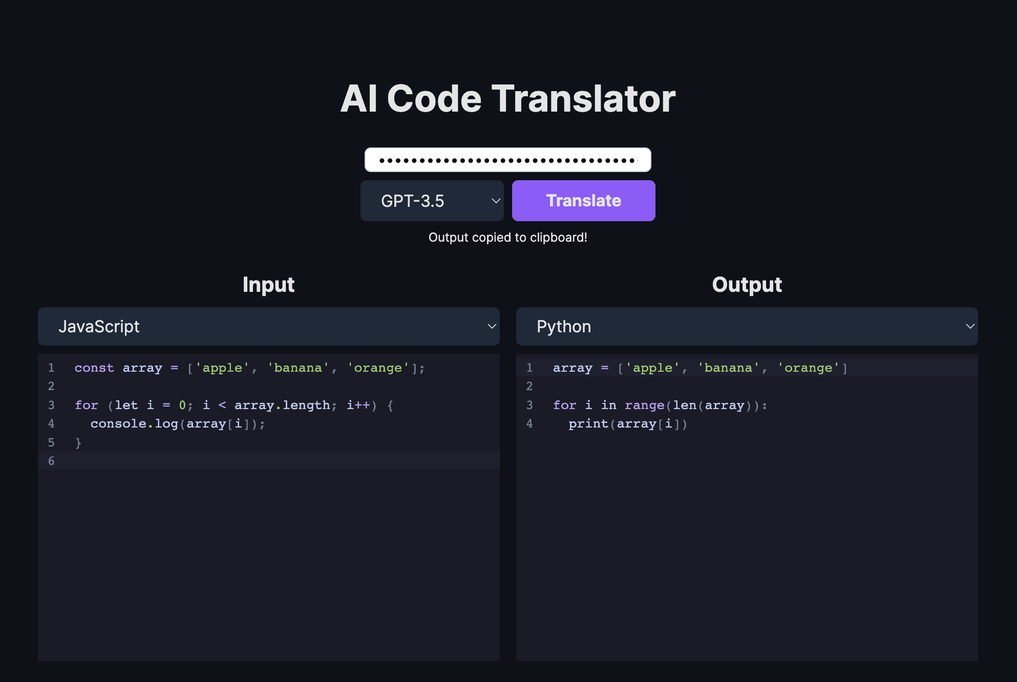 AI Code Translator thumbnail